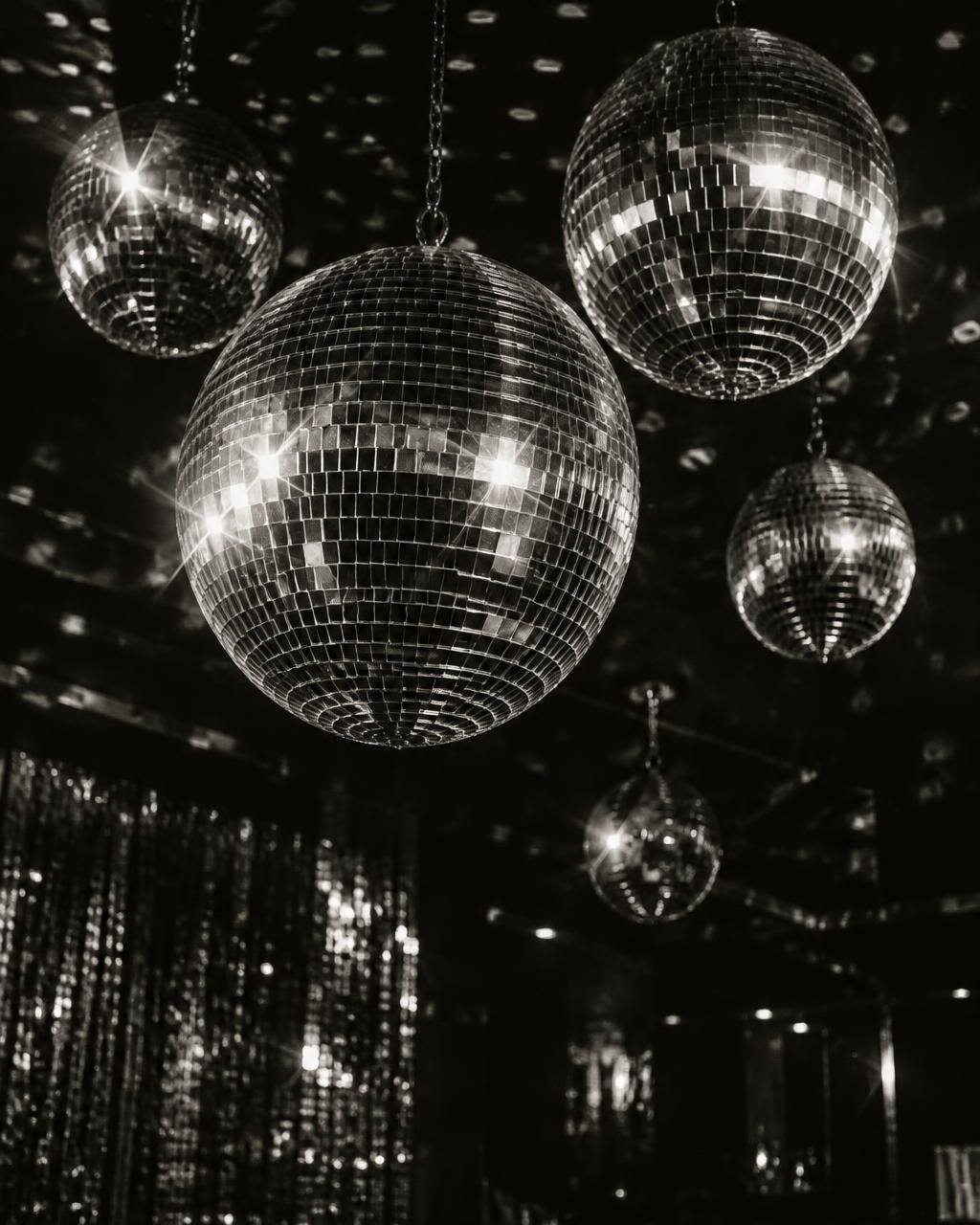 Bolas de disco espejadas